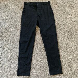 Zara Black Window Pane Check Patterned Dress Pants Size Small